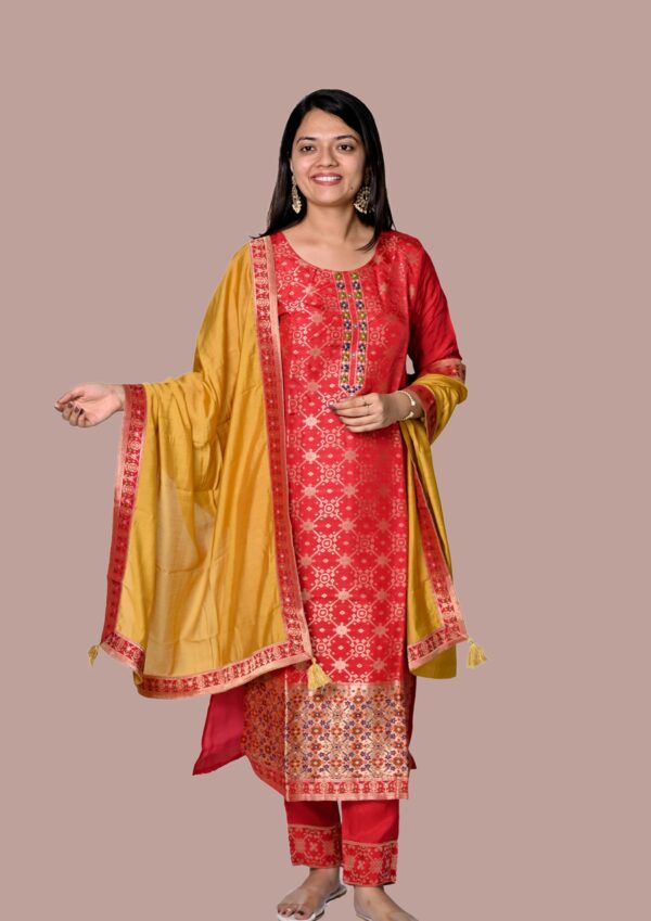 Kasab Kurta Pant with Dupatta